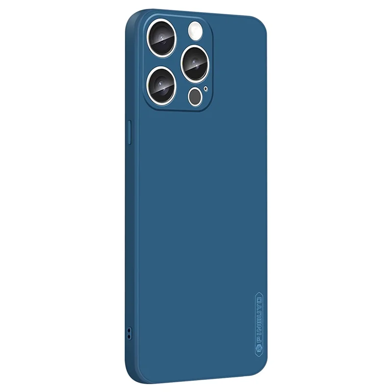 Pinwuyo JK Touching Series Pour Iphone 16 Pro Max Case TPU TPU Couverture Prétention de Leen Précise - Bleu Marine