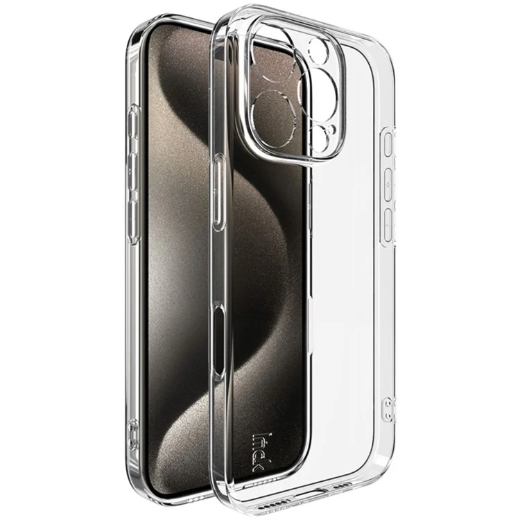 IMAK UX-5 Series per iPhone 16 Pro Custodia TPU Slim Cover telefonica HD Trasparente