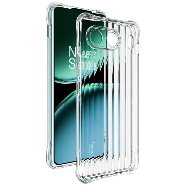 IMAK Чехол из ТПУ для OnePlus Nord 4 с угловыми подушками безопасности, текстурированный - прозрачный