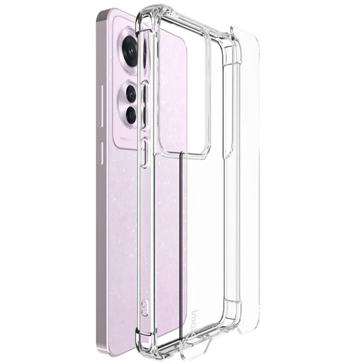 IMAK para Oppo F25 Pro 5G / Reno11 F 5G / Reno11 A 5G Carcasa PC+TPU Transparente Funda Protectora