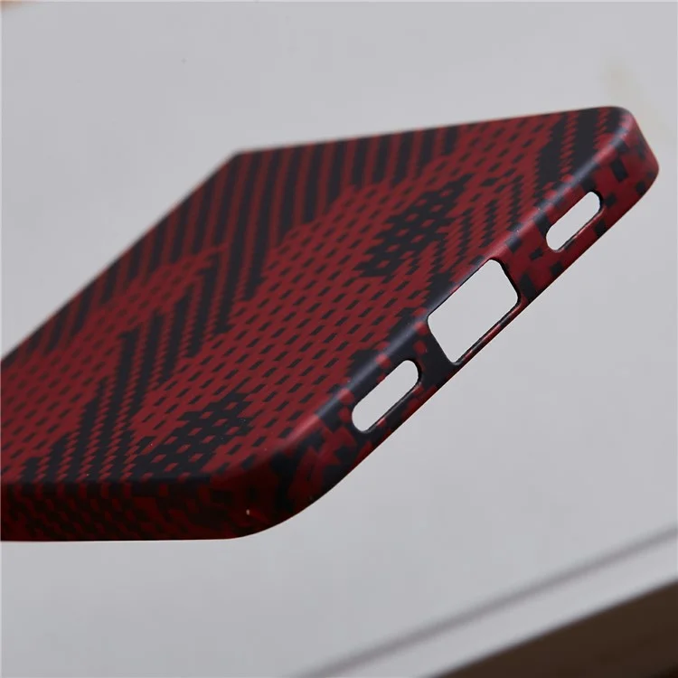 Для Samsung Galaxy Z Flip6 5G Case Carbon Carbon Fiber Texture Camouflage Red Aramid Fibre Phone Cope