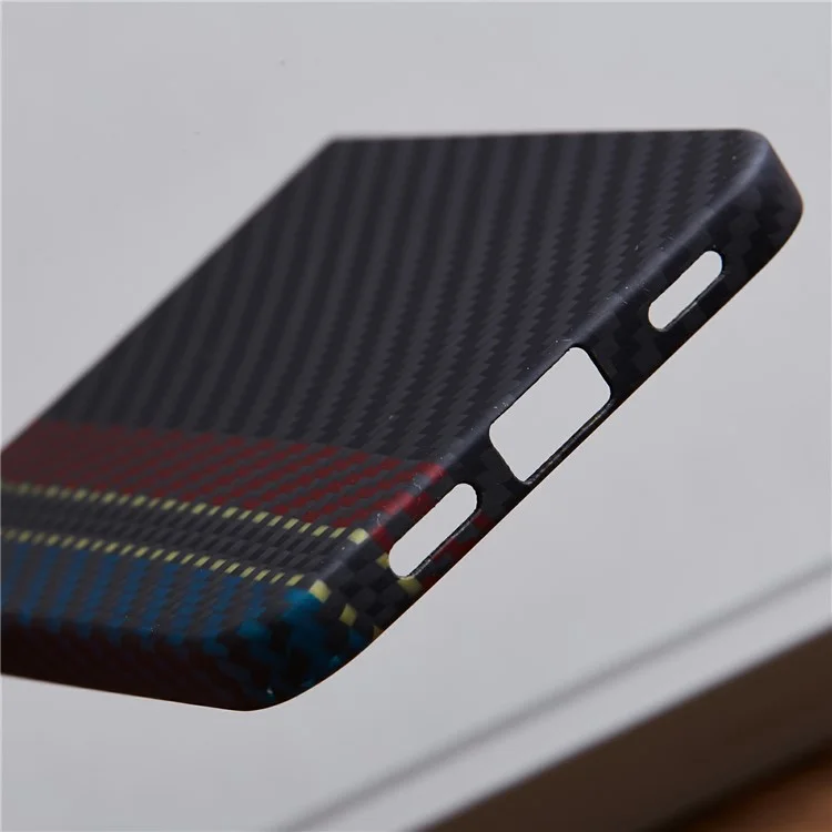 Для Samsung Galaxy Z Flip5 5g Case Care Carbon Fiber Цвет Текстуры Тканый Рисунок Aramid Fibre Phone Cover