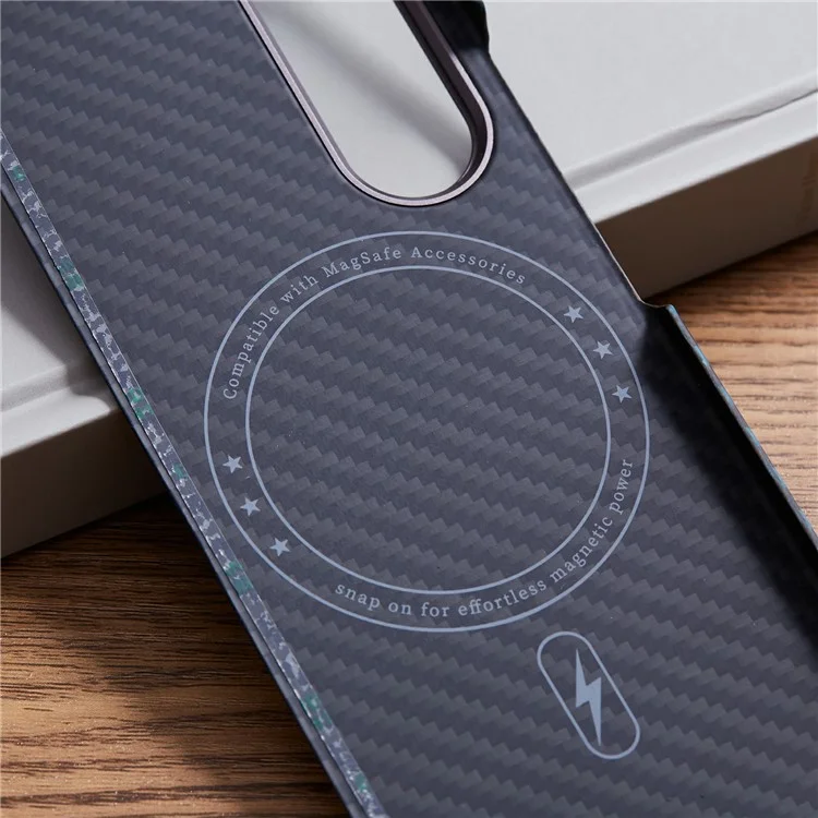 Para Samsung Galaxy Z Fold6 5g Case Compatível Com Mgsafe Color Padrão de Tabela de Fibra Aramida