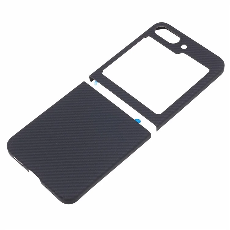 Pour Samsung Galaxy Z Flip6 5G Coque 600D Fine Texture Aramid Fiber Phone Cover - Noir