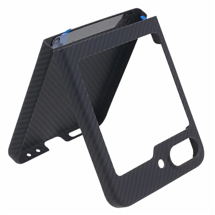Pour Samsung Galaxy Z Flip6 5G Coque 600D Fine Texture Aramid Fiber Phone Cover - Noir