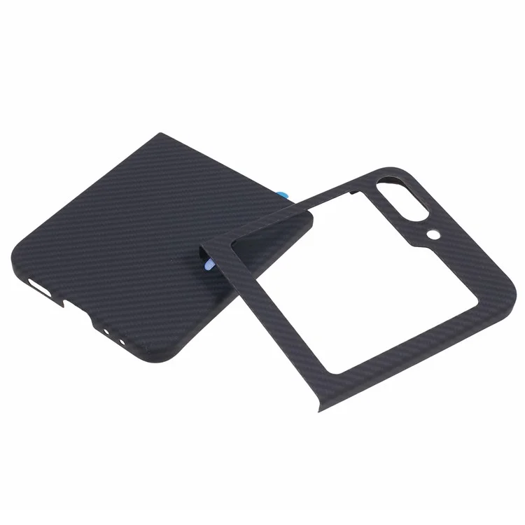 Pour Samsung Galaxy Z Flip6 5G Coque 600D Fine Texture Aramid Fiber Phone Cover - Noir