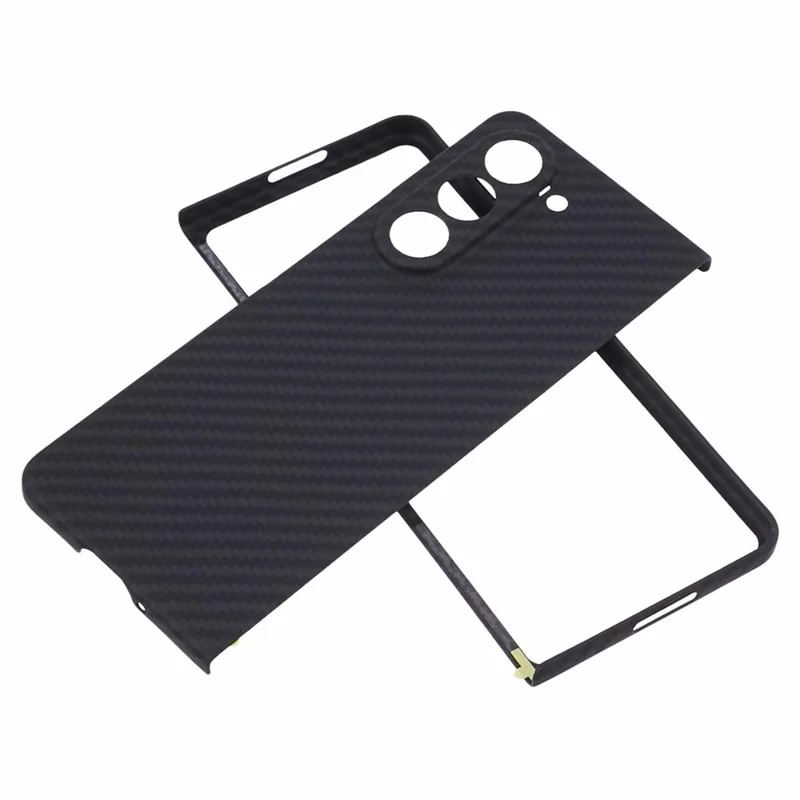 For Samsung Galaxy Z Fold6 5G Case 1500D Coarse Texture Aramid Fiber Phone Cover Precision Cut-Out - Black