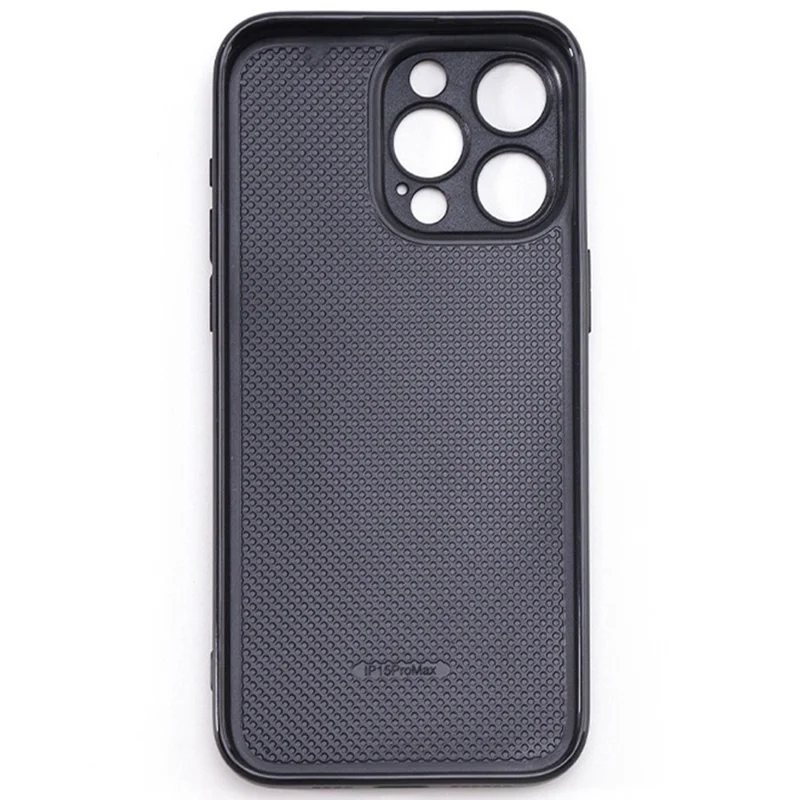 Pour L'iphone 14 Pro Max Case Compatible Avec Magsafe pc + Tpu Texture Texture Couverture - Noir