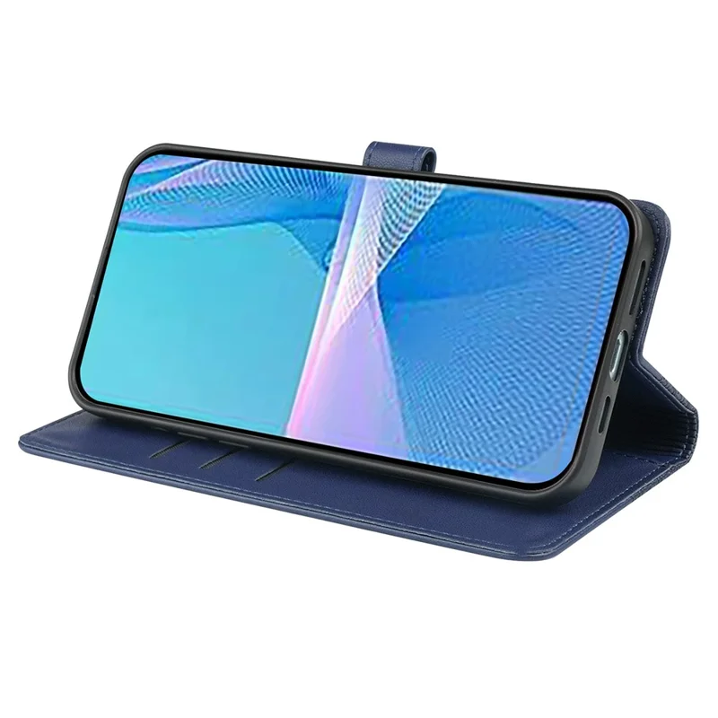 For Sony Xperia 10 VI Case Magnetic Clasp Four-Leaf Clover Leather Phone Cover - Blue