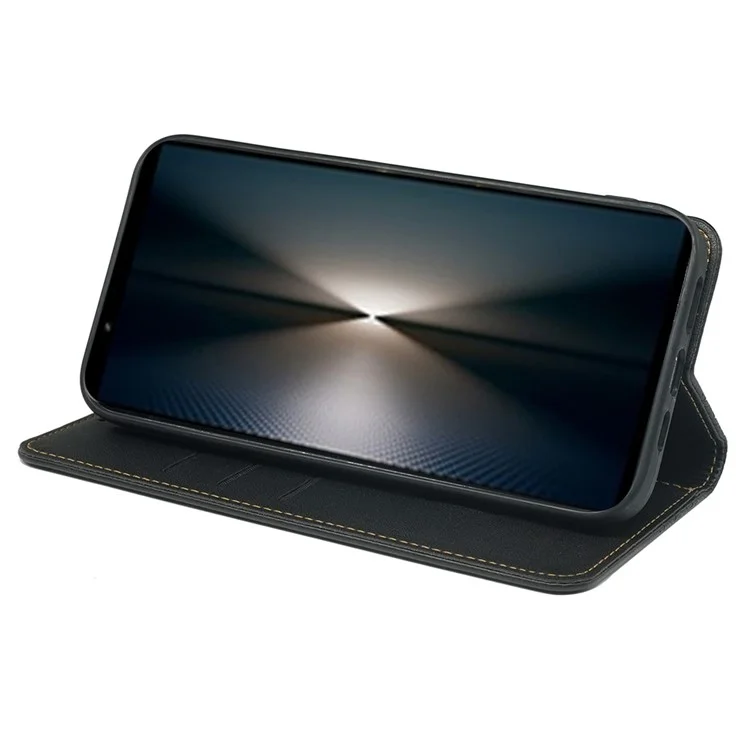 For Sony Xperia 1 VI Case Four-Leaf Clover Leather Flip Phone Cover Stand Wallet - Black