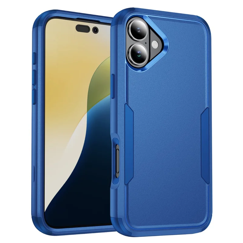 Commuter Series For iPhone 16 Plus Case 3-in-1 Shockproof TPU+PC Phone Cover - Sapphire