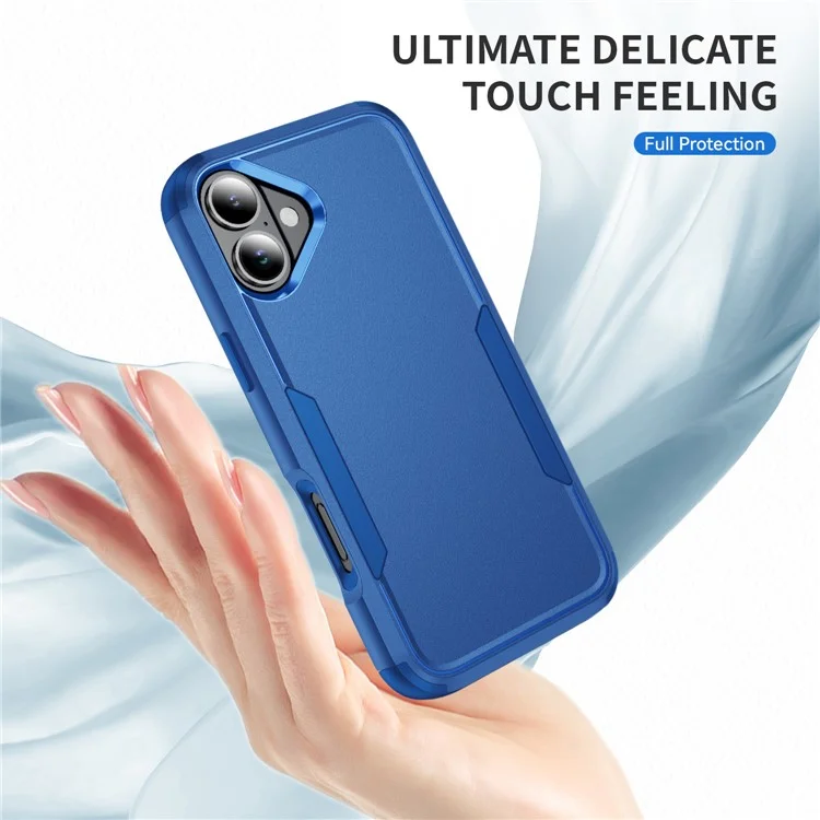 Custodia Commuter Series per iPhone 16 3-in-1 Resistente agli urti TPU+PC Cover per telefono - Zaffiro