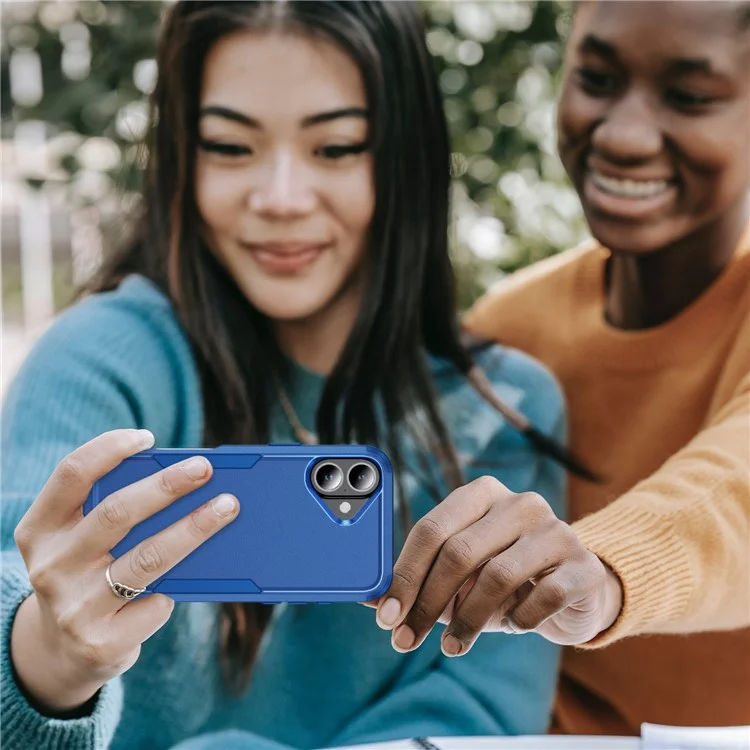 Custodia Commuter Series per iPhone 16 3-in-1 Resistente agli urti TPU+PC Cover per telefono - Zaffiro