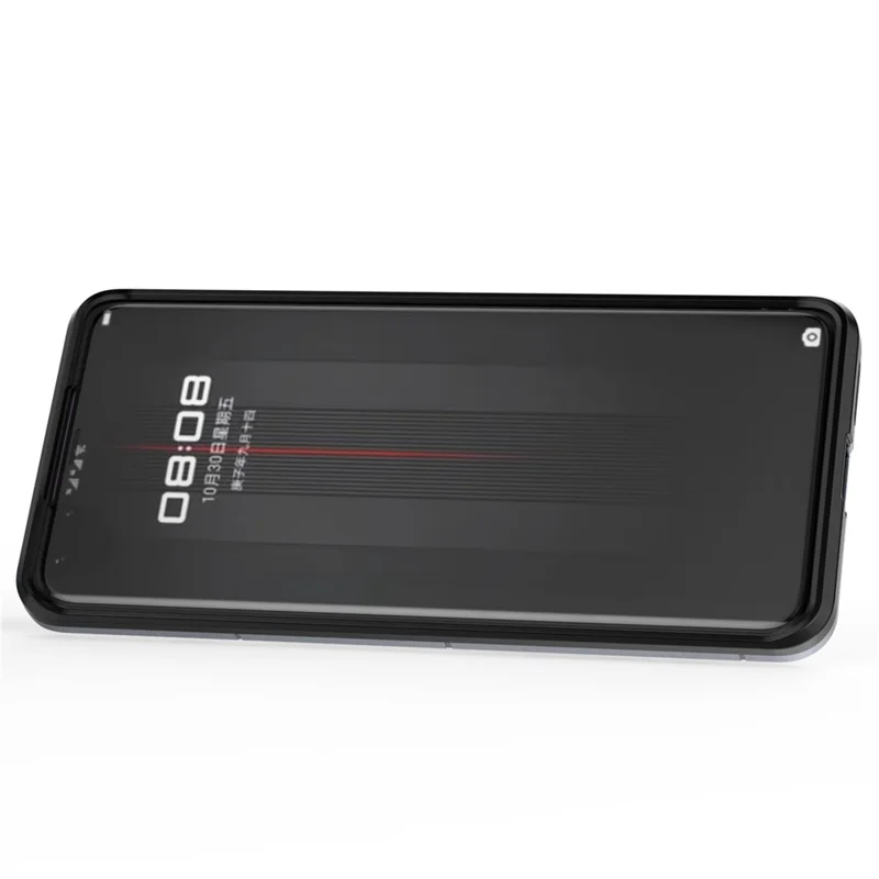 For Huawei Mate 50 Pro 4G Hard PC Soft TPU Dual Layered Shockproof Cover Ring Kickstand Grip Protective Phone Case - Blue