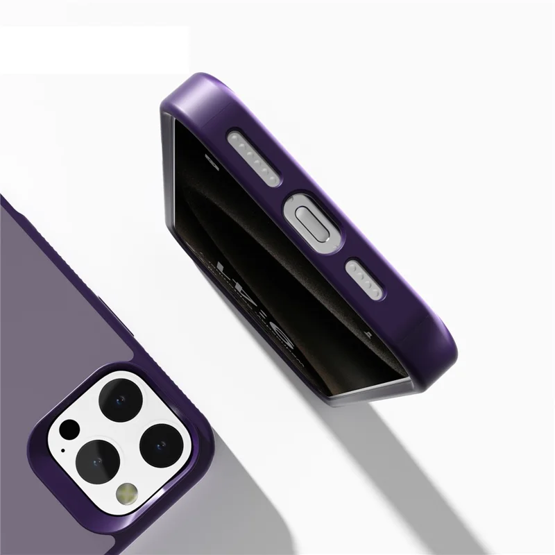 G Style For iPhone 16 Pro Case Skin-Touch Matte TPU+PC Phone Cover - Black