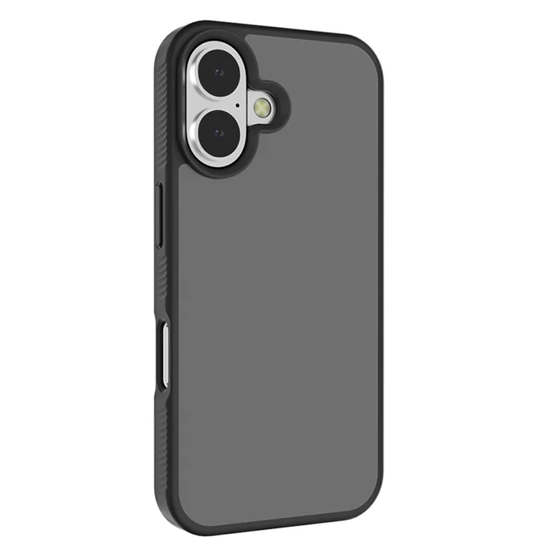 G Style For iPhone 16 Case Skin-Touch Matte TPU+PC Phone Cover - Black