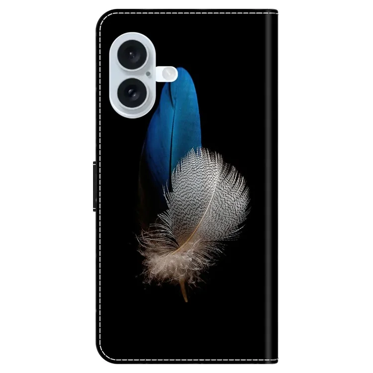 Для Iphone 16 Case 3D Patter - Два Перья