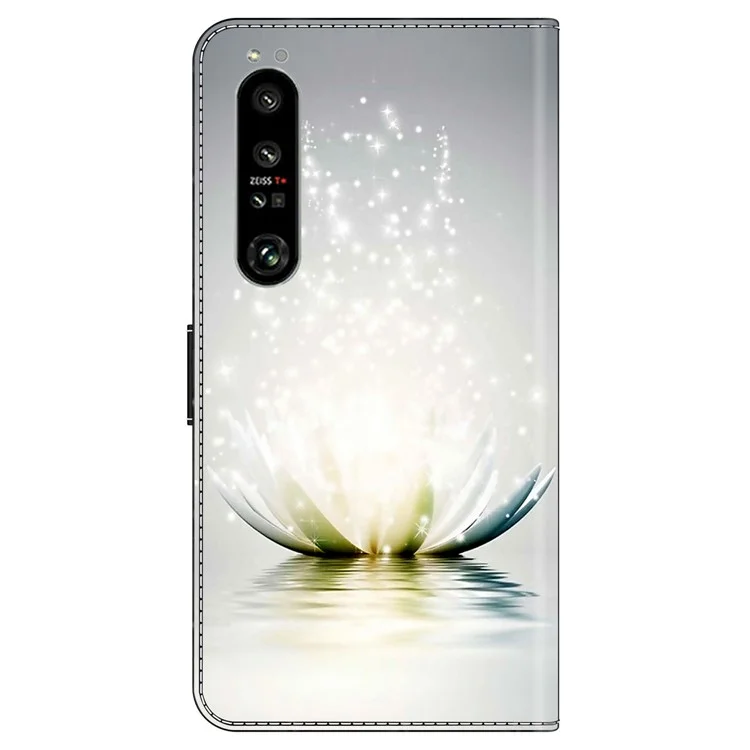Pour Sony Xperia 1 VI Étui 3D Motif PU Cuir Portefeuille Housse Téléphone avec Support - Lotus