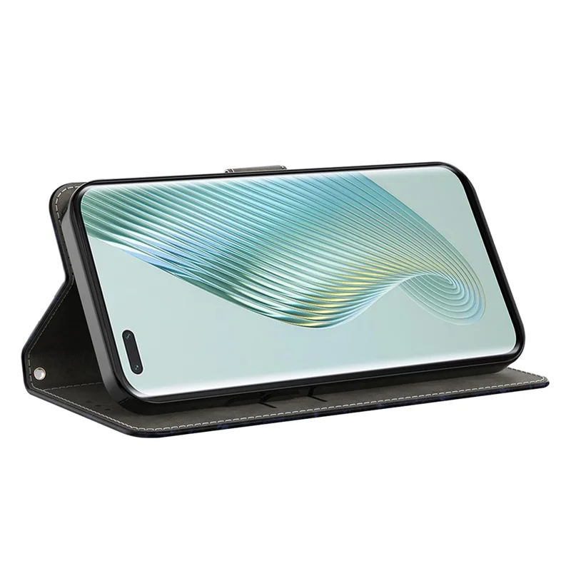 Para Honor 200 5g Case de Billetera Magnetic Cuase de Patrón 3D Patrón de Cuero Cubierta de Teléfono - Pareja de Leones