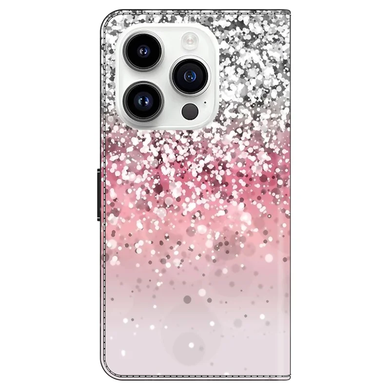 Para Iphone 16 Pro Max Case Magnetic Clap 3D Patrón de Patrón de Cuero Cubierta de Teléfono de la Billetera - Gradiente