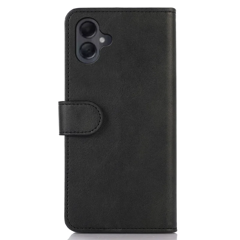 Para Samsung Galaxy A06 Case Cawhide Texture Leather Willet Telep Cover With Stand - Negro