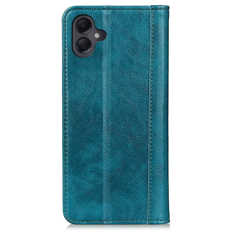 Para Samsung Galaxy A06 Funda de Pie Estuche de Cuero Partido Textura de Litchi Funda de Teléfono - Verde