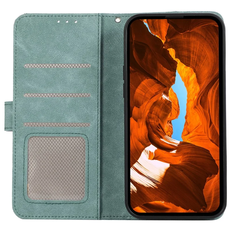 ABEEL For Samsung Galaxy A06 4G Case Color Splicing Leather Flip Phone Cover RFID Blocking - Baby Blue