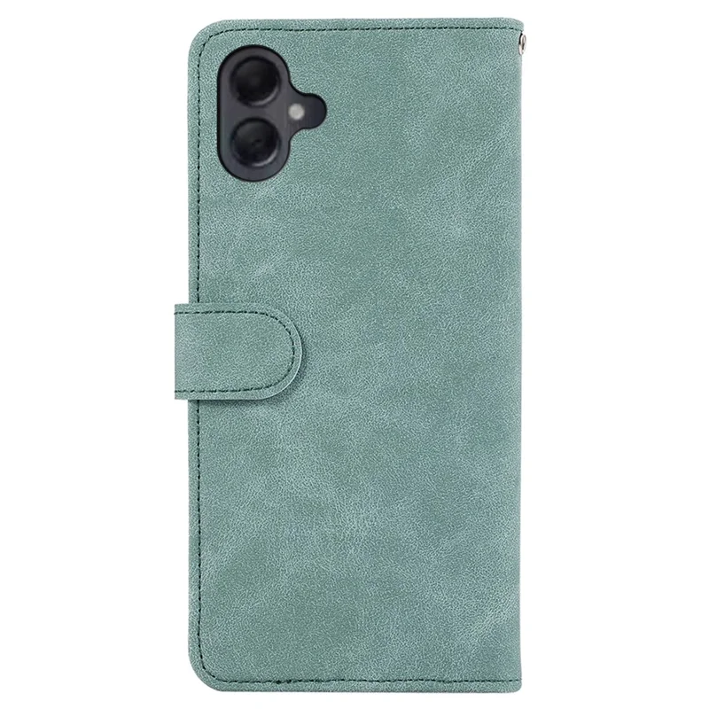 ABEEL For Samsung Galaxy A06 4G Case Color Splicing Leather Flip Phone Cover RFID Blocking - Baby Blue