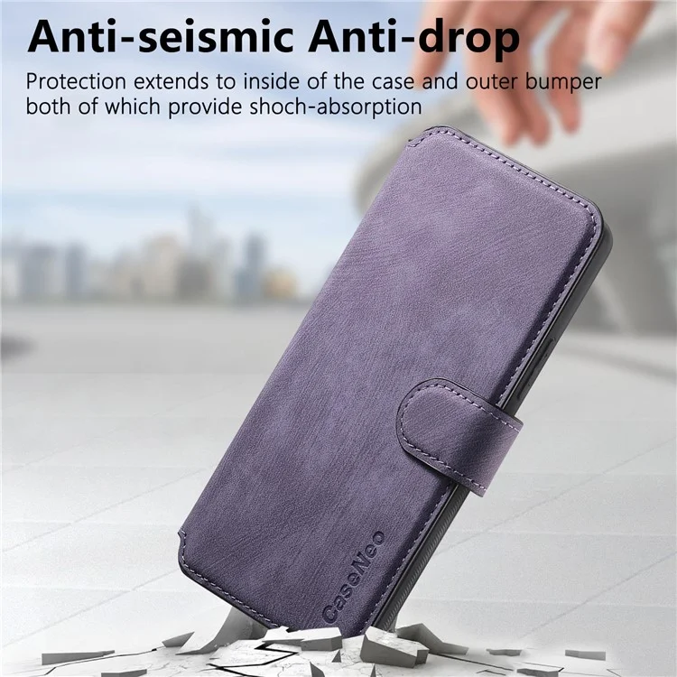 CASENEO MW-03 per Samsung Galaxy S23 Custodia Portafoglio Stand Staccabile 2-in-1 Custodia in Pelle - Viola