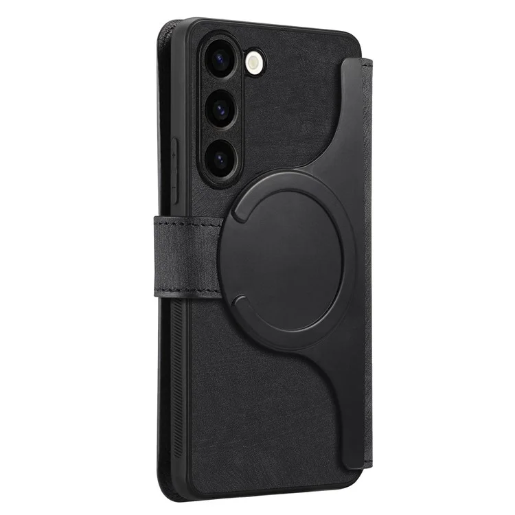 CASENEO MW-03 Pour Samsung Galaxy S23+ Étui Portefeuille Support Amovible 2-en-1 Étui Téléphone en Cuir - Noir