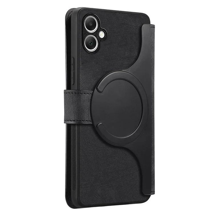 For Samsung Galaxy A05 4G Magnetic Case CASENEO Detachable Leather Phone Wallet Cover - Black