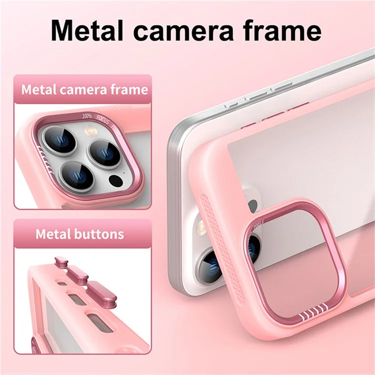 For iPhone 15 Pro Max Case Heat Dissipation TPU+PC Phone Cover - Orange