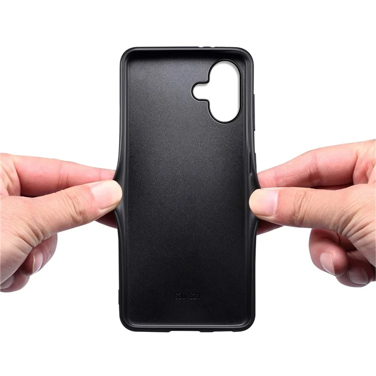 Para Iphone 16 Plus Case Crocodile Textura pc Con Recubrimiento de Cuero+tpu Tepular - Verde