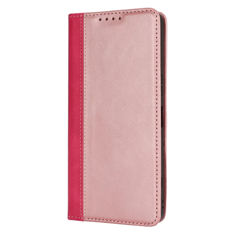 Para Sony Xperia 1 VI Caso Bezerro Textura de Bolf 3 Cartas Cora Cora Cola - Rose Gold+Rose