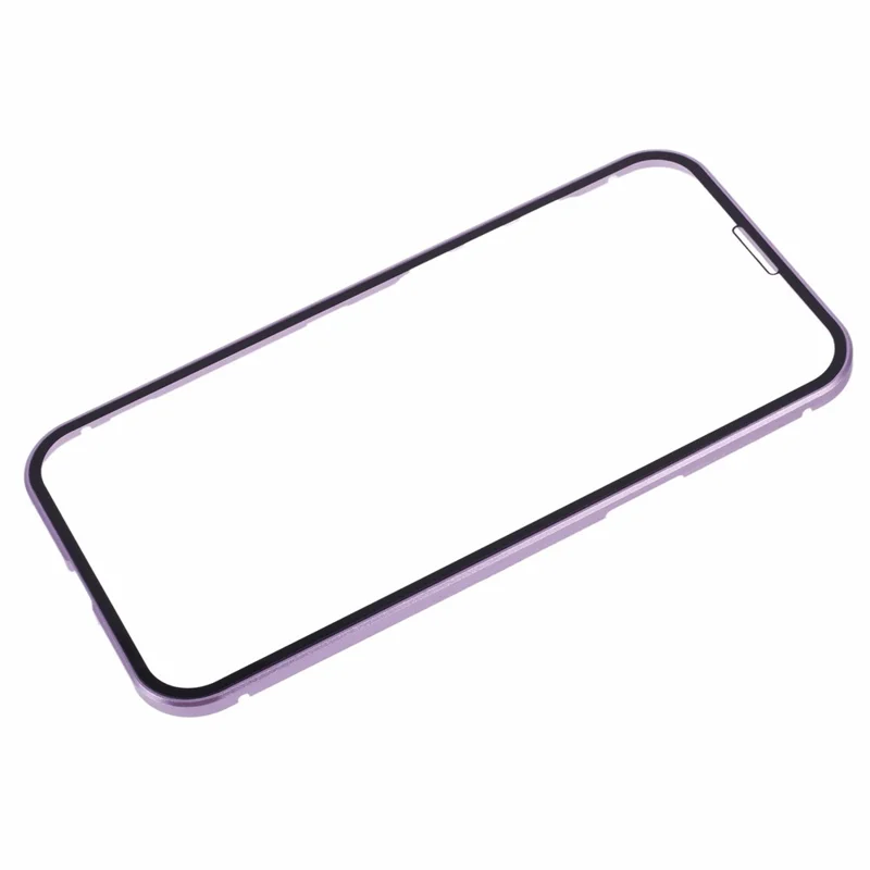 For iPhone 16 Pro Max Case Magnetic Full Protection Clear Phone Cover - Purple
