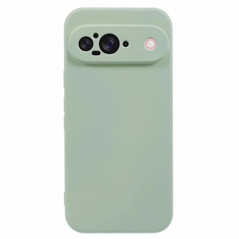 For Google Pixel 9 Case TPU Back Soft Anti-Scratch Fiber Lining Phone Cover - Matcha Green
