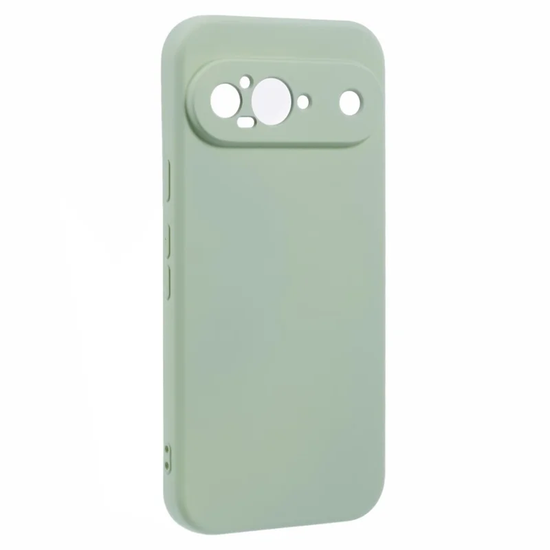 For Google Pixel 9 Case TPU Back Soft Anti-Scratch Fiber Lining Phone Cover - Matcha Green