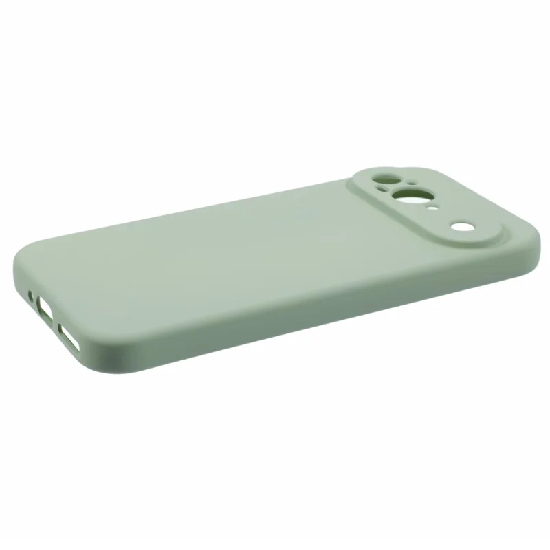 For Google Pixel 9 Case TPU Back Soft Anti-Scratch Fiber Lining Phone Cover - Matcha Green