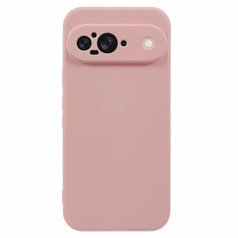 For Google Pixel 9 Case TPU Back Soft Anti-Scratch Fiber Lining Phone Cover - Pink
