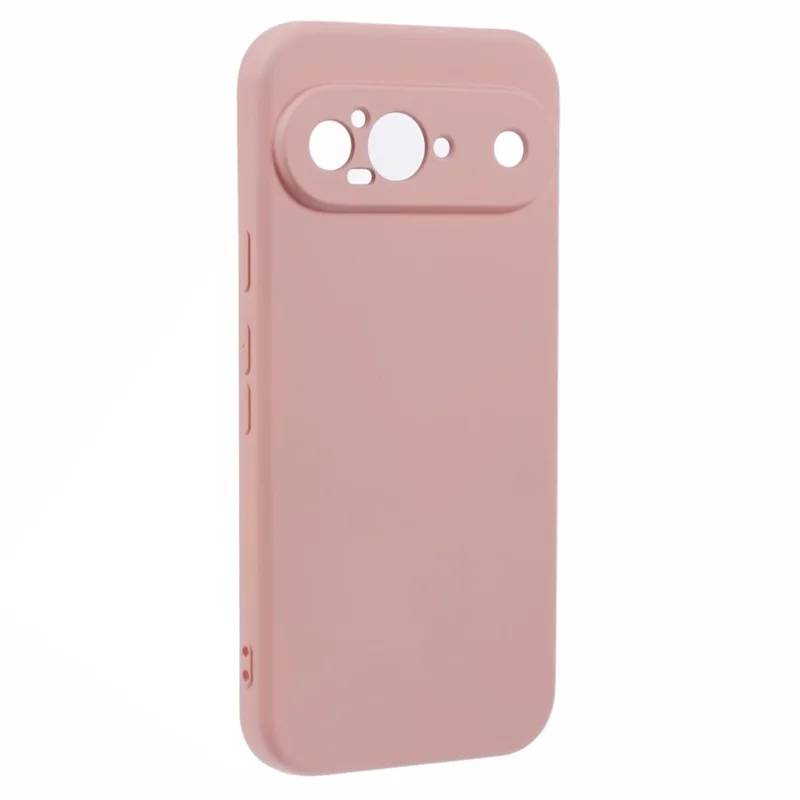 For Google Pixel 9 Case TPU Back Soft Anti-Scratch Fiber Lining Phone Cover - Pink