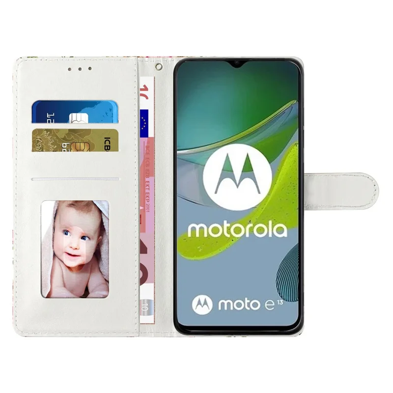 For Motorola Moto G85 5G Wallet Case PU Leather Pattern Printing Stand Phone Cover with Strap - Two Wolves