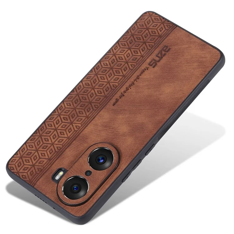 AZNS Für Ehren 60 TPU+PU Leder Telefonabdeckung Anti-schlupf-anti-kratzer-geprägter Muster Handy-hülle - Braun
