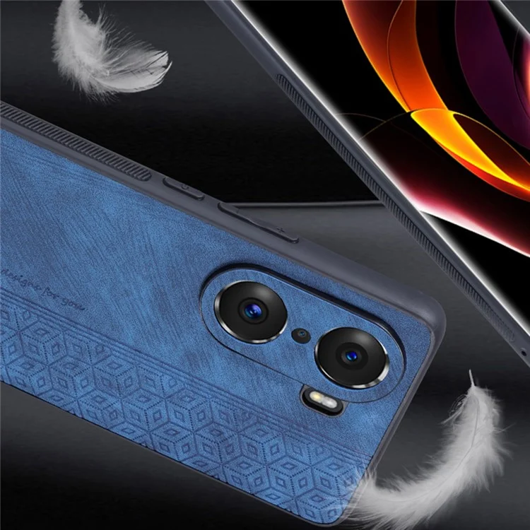 AZNS Für Ehren 60 TPU+PU Leder Telefonabdeckung Anti-schlupf-anti-kratzer-geprägter Muster Handy-hülle - Braun