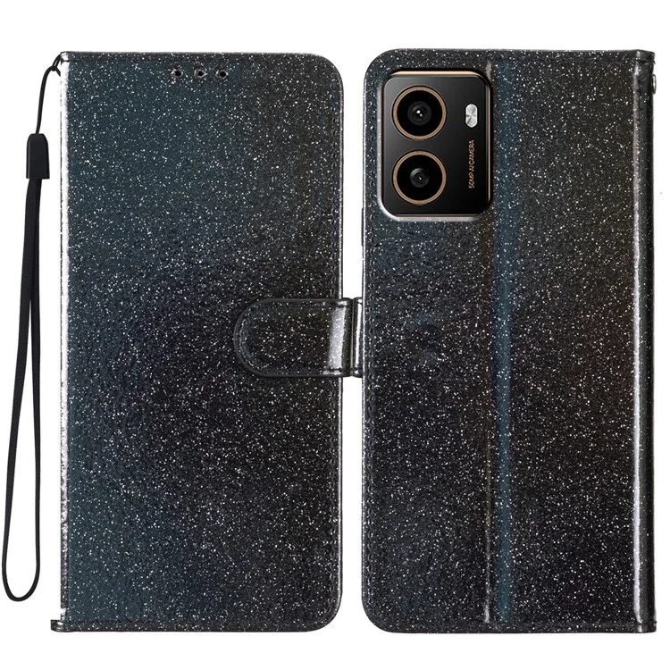 Pour HMD Pulse + Wallet Case Pinter Stand de Couverture de Téléphone en Cuir Anti-rayures - Noir