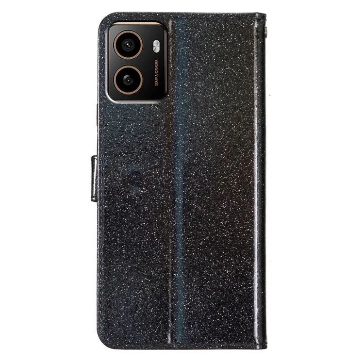 Pour HMD Pulse + Wallet Case Pinter Stand de Couverture de Téléphone en Cuir Anti-rayures - Noir