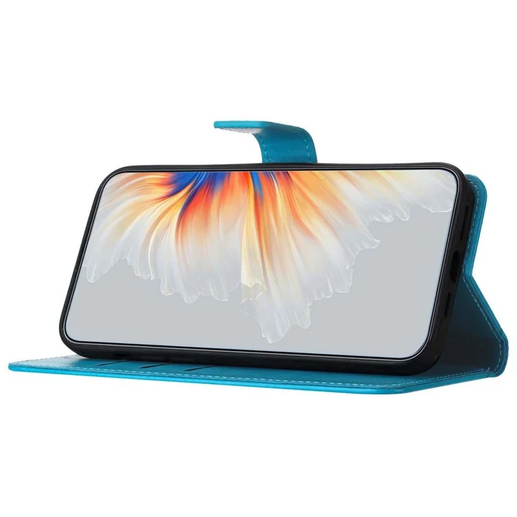 Para Honor 200 Lite Wallet Case Glitter Anti-Scratch Leather Phone Cover Supar - Azul