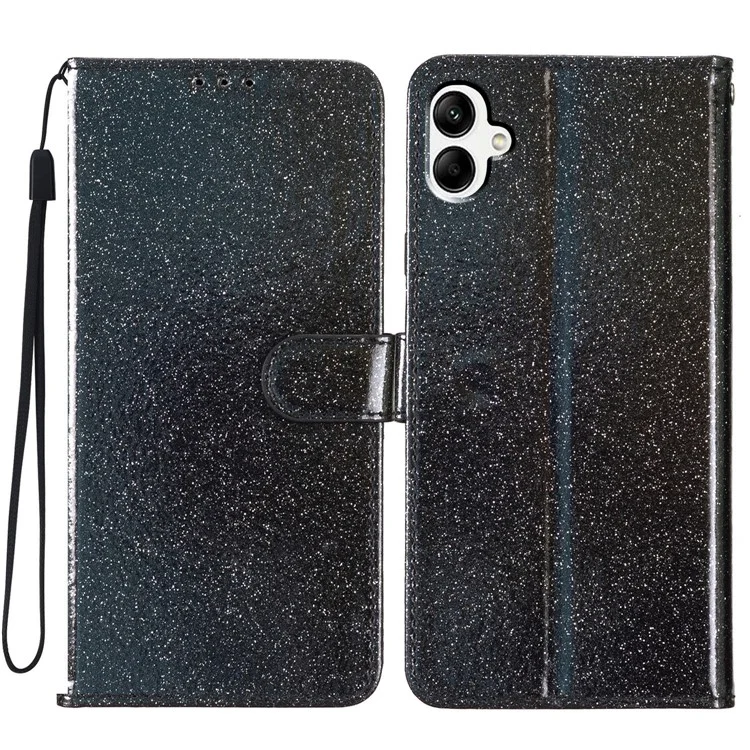 Для Samsung Galaxy A06 Case Case Blitter Antipratch Кожаная Крышка Телефона. - Черный