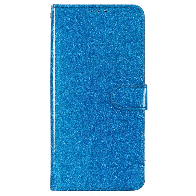 For Samsung Galaxy A06 4G Wallet Case Glitter Anti-Scratch Leather Phone Cover Stand - Blue