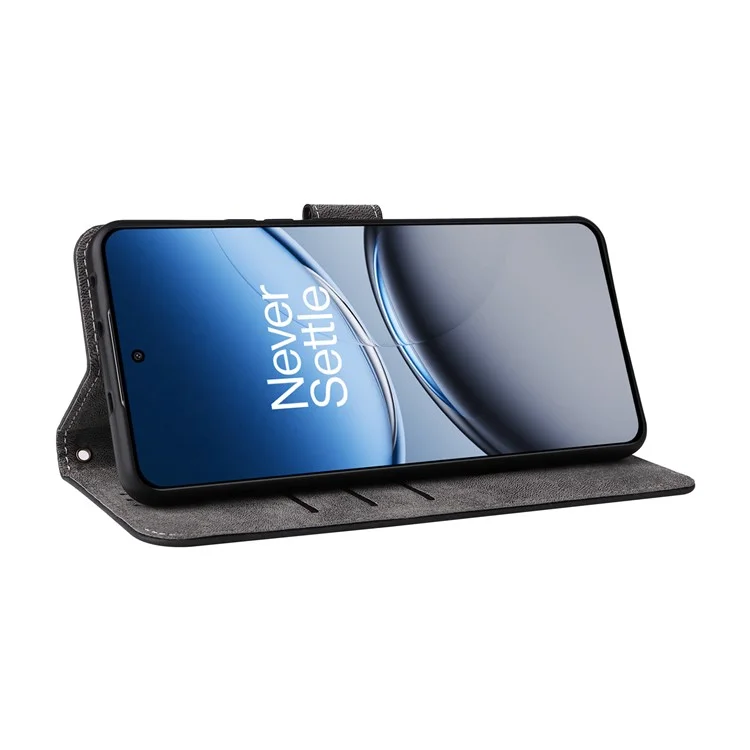 Per OnePlus Nord 4 Wallet Case RFID Blocking PU Leather Cover Stand View - Nero