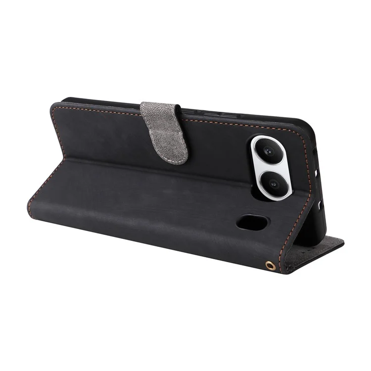 Per OnePlus Nord 4 Wallet Case RFID Blocking PU Leather Cover Stand View - Nero